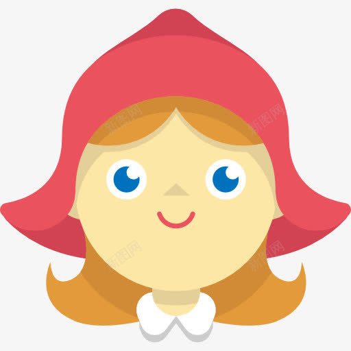 小红帽图标png_新图网 https://ixintu.com 人头像 人物 传说 小红帽 幻想 民间传说 童话故事