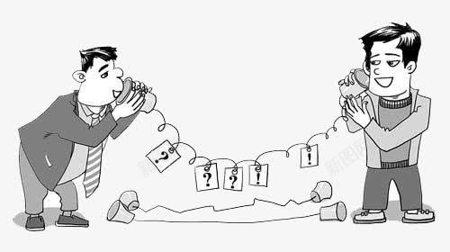 卡通沟通人物png免抠素材_新图网 https://ixintu.com 互助 交流 沟通 沟通合作
