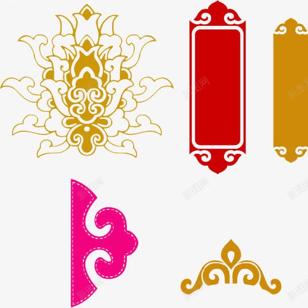 剪纸花朵竖幅边角修饰png免抠素材_新图网 https://ixintu.com 修饰 剪纸 竖幅 花朵 边角