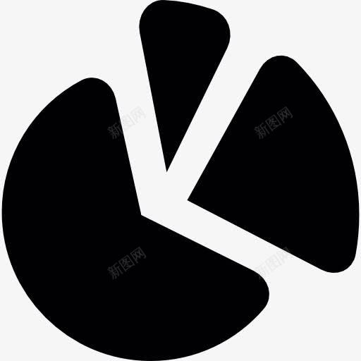 饼图分区图标png_新图网 https://ixintu.com 商务 图形 图表 统计