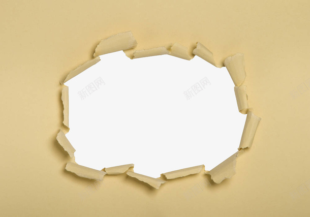 黄色牛皮纸窟窿png免抠素材_新图网 https://ixintu.com 撕烂的纸 撕裂 文本框 牛皮纸 空白纸张 窟窿 纸张 裂洞 黄色