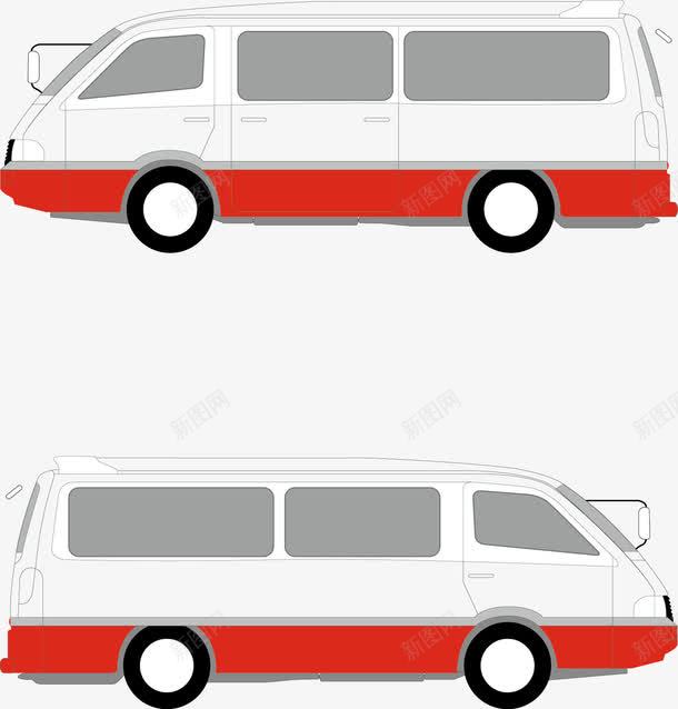 面包车png免抠素材_新图网 https://ixintu.com 免费矢量下载 客车 手绘 插画 面包车