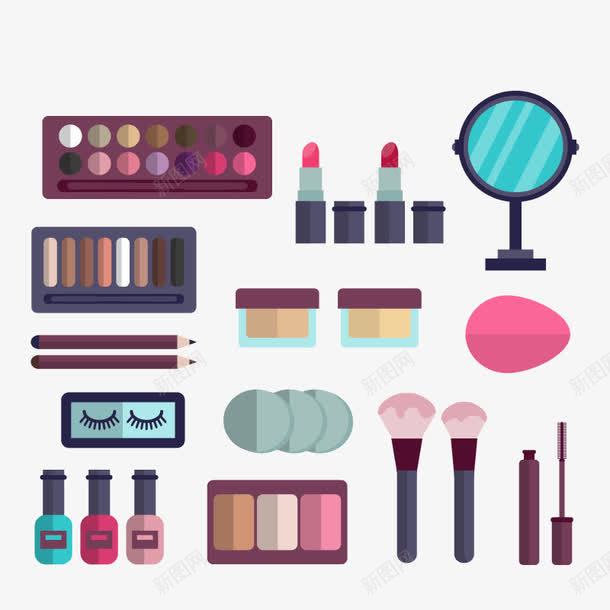 女性化妆工具png免抠素材_新图网 https://ixintu.com BB霜 化妆品 化妆工具 化妆镜 卸妆油 卸妆液 口红 女性用品 手绘 睫毛膏 笔刷 粉底液 粉饼