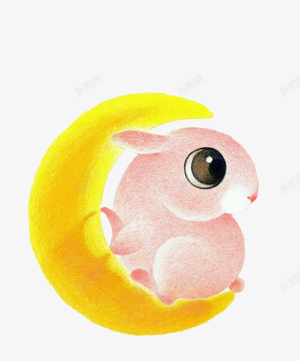 可爱老鼠蜡笔画png免抠素材_新图网 https://ixintu.com 儿童蜡笔画 可爱 大眼睛 月亮 耗子 萌物 蜡笔画 蜡笔质感