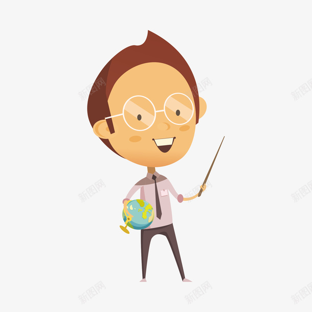 正在授课的老师png免抠素材_新图网 https://ixintu.com 动漫动画 卡通手绘 地球仪 头像 老师 职业人物 装饰图