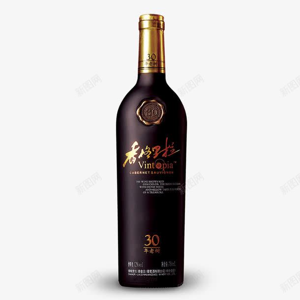 香格里拉酒png免抠素材_新图网 https://ixintu.com 影子 格调 玻璃瓶 美味 葡萄酒