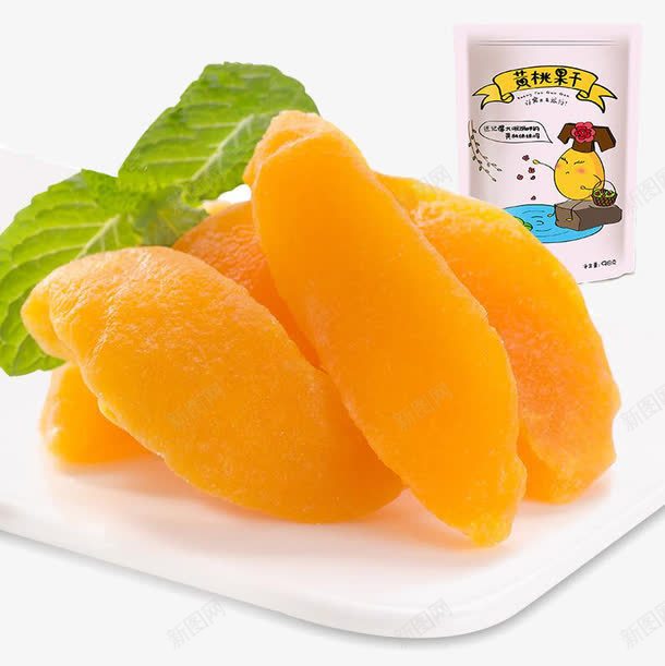 良品铺子黄桃果干png免抠素材_新图网 https://ixintu.com 产品实物 果脯 桃脯 水果干