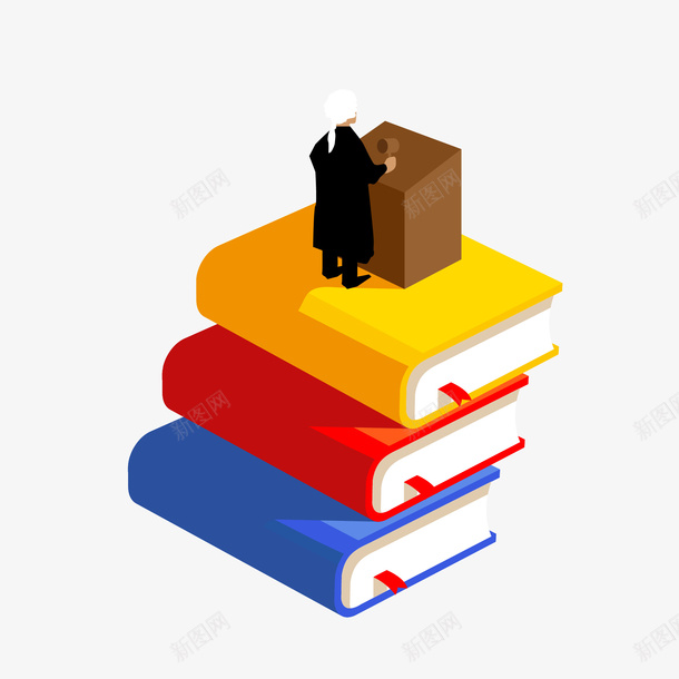 卡通律师法典png免抠素材_新图网 https://ixintu.com 公平 公平秤 天秤 天秤公正 律师 权利 法典 法官 法院 法院法官 铁锤