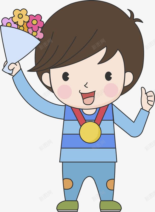 胜者的荣誉png免抠素材_新图网 https://ixintu.com 取胜 大赢家 奖牌 得胜 战胜 比赛 王者 胜出 胜利 胜方 胜者为王 荣誉 获胜 赢家 鲜花