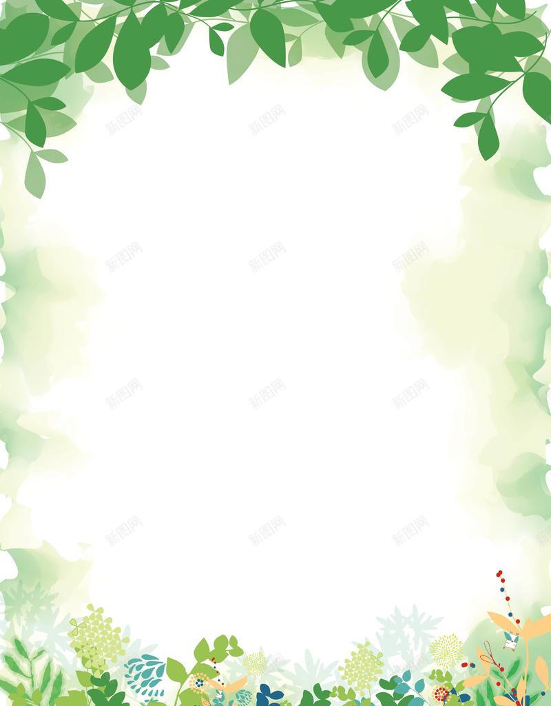 春季招生清新海报背景psd设计背景_新图网 https://ixintu.com 叶子 小清新 招生 教育 文艺 春季 海报 清新 白色 简约 绿色