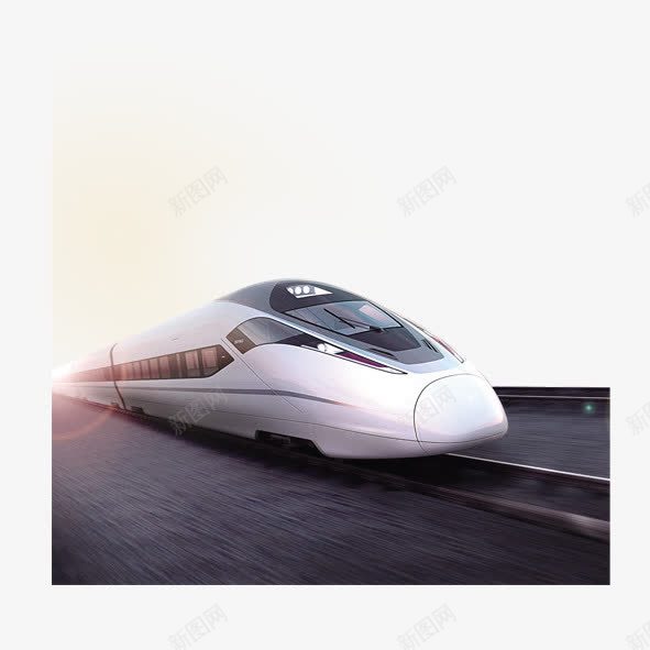 飞驰的动车png免抠素材_新图网 https://ixintu.com 快速 车 轨道 阳光