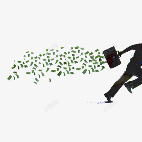 职场人士发奖金图psd免抠素材_新图网 https://ixintu.com 倒钱 发奖金 奔跑 年终奖 撒钱 皮包 职业 职场 行动 财富 钱