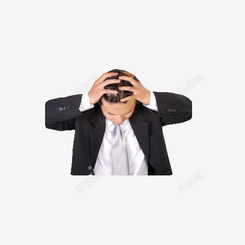 西装男子脱发烦恼png免抠素材_新图网 https://ixintu.com png 掉发 掉头发PNG 烦恼 脱发 西装男子
