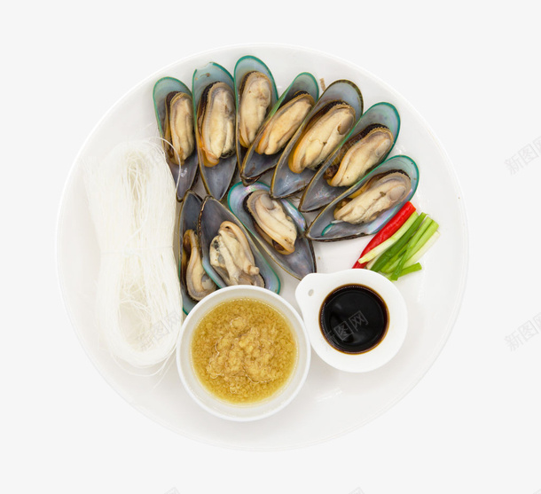 盘装青口贝摆拍png免抠素材_新图网 https://ixintu.com 产品实物 海鲜淡菜青口贝 蓝口贝 青口贝 鲜活贝类