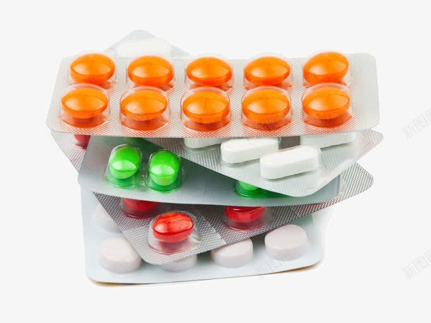 铝塑药片png免抠素材_新图网 https://ixintu.com 一堆药片 保健药 各种药 感冒药 药品 铝塑装