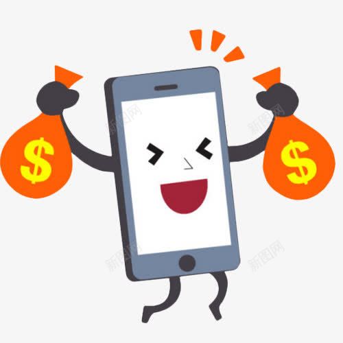 送话费手机卡通png免抠素材_新图网 https://ixintu.com 免费下载 卡通 手机 素材 送话费
