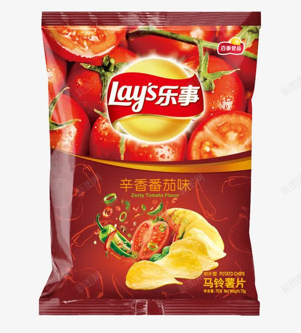 乐事薯片辛香番茄味png免抠素材_新图网 https://ixintu.com 乐事薯片 美味 膨化食品 营养 薯片 辛香番茄味 零食