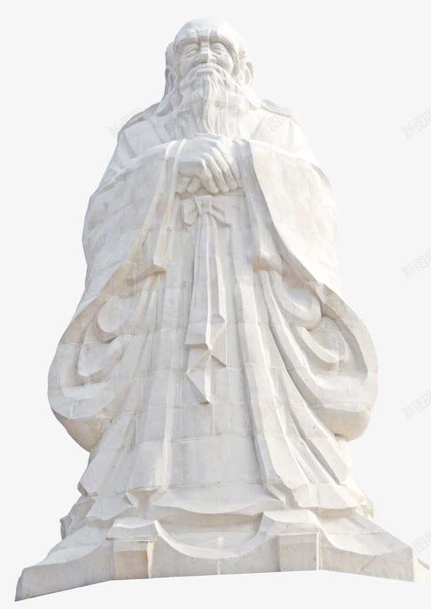 诸子百家白色老子雕像png免抠素材_新图网 https://ixintu.com 古人雕像 教育 老子 诸子百家 雕像