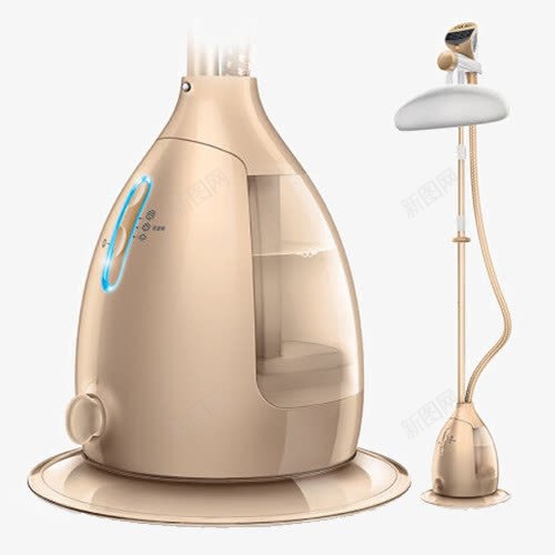 动力挂烫机家用png免抠素材_新图网 https://ixintu.com 产品实物 家用电熨斗 挂烫机 香槟色