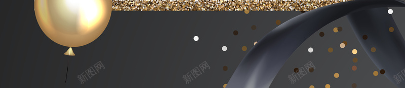 黑金简约邀请函海报jpg_新图网 https://ixintu.com 丝带 宴会 开业盛典 球体 简约 蝴蝶结 邀请函 酒会 黑金