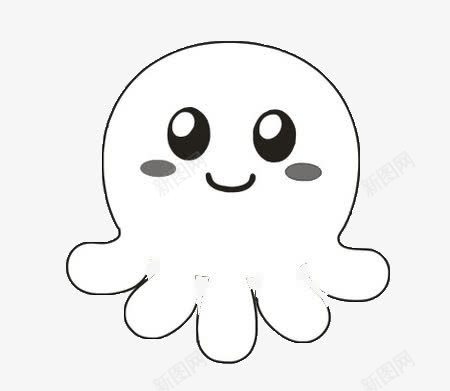 简笔画黑色章鱼png免抠素材_新图网 https://ixintu.com 章鱼 简笔画 黑色
