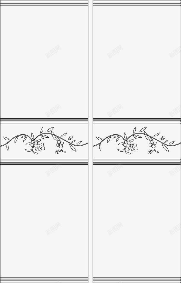 暗花图案png免抠素材_新图网 https://ixintu.com 底纹 暗花图案 黑色