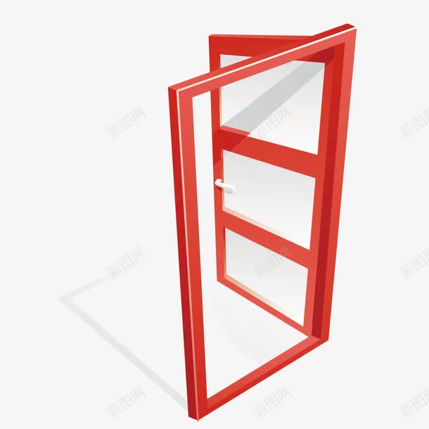 立体木质玻璃门框png免抠素材_新图网 https://ixintu.com 木质 玻璃门 门框