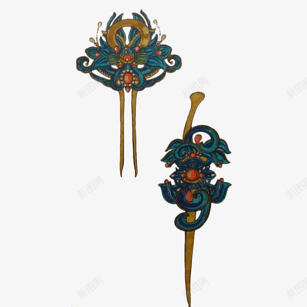 手绘清宫后妃发簪png免抠素材_新图网 https://ixintu.com 发簪 发饰 古代 古典 后妃 手绘 手绘发簪 步摇 清宫 簪子