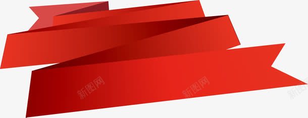标签立体纸条png免抠素材_新图网 https://ixintu.com 便签 对折 折痕 标签 红色 纸张 纸条