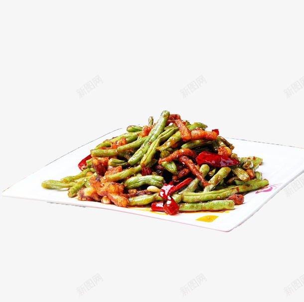 产品实物里脊肉丝干煸豆角png免抠素材_新图网 https://ixintu.com 中华美食 产品实物 健康菜 家常菜 干煸豆角 特色菜 绿色 绿色蔬菜 美味 肉丝 菜品 菜肴 蔬菜 豆角 麻辣