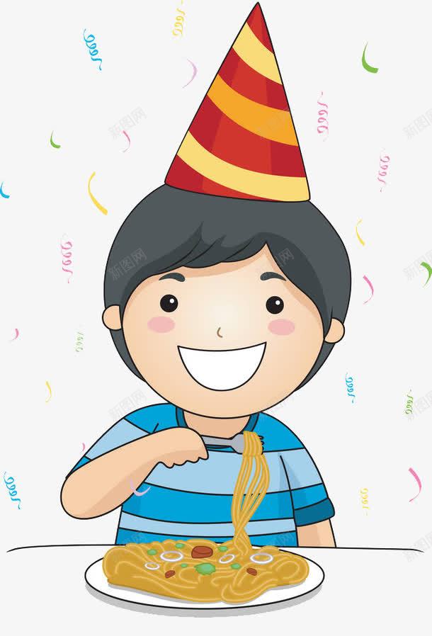 生日会吃面条的寿星png免抠素材_新图网 https://ixintu.com a 午餐 午餐卡通 午饭 吃的 吃面卡通 寿星 干面 拌面 细长的 美味的 面条 面食 食物 餐饭