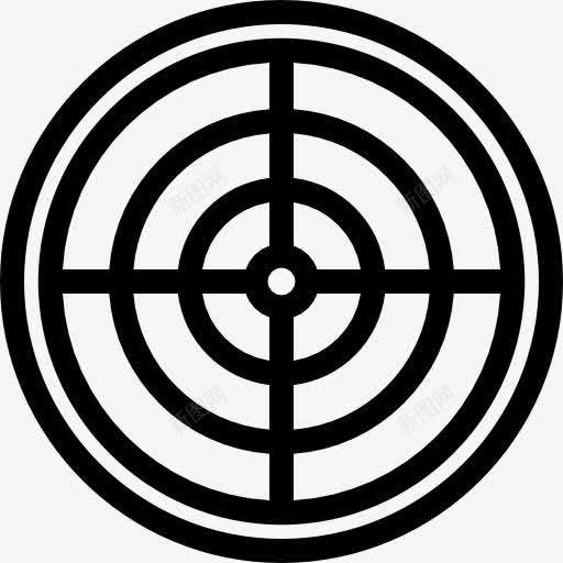 飞镖靶图标png_新图网 https://ixintu.com 体育 圆形标靶 圆形目标 射击目标 枪靶子 标靶 狙击准心 狙击手 瞄准 飞镖标靶