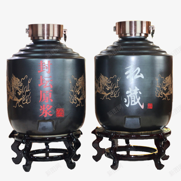 龙头酒坛瓶子png免抠素材_新图网 https://ixintu.com 古风酒坛 土陶酒坛酒缸 复古白酒泡酒 密封酒罐 泡酒瓶 酒壶 酒罐
