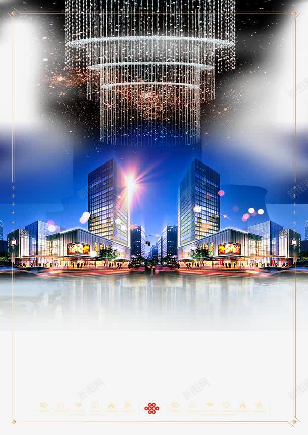 会展中心psd免抠素材_新图网 https://ixintu.com 会展中心 夜晚的都市 夜景 张灯结彩