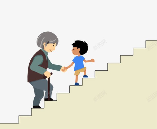 关爱老人png免抠素材_新图网 https://ixintu.com PSD分层素材 人物 关爱父母 关爱老人图片 尊贤 帮助 敬老