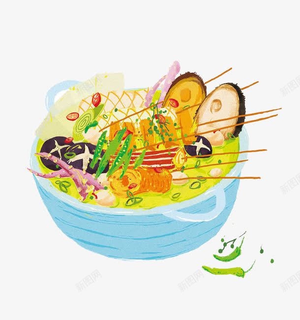 关东煮png免抠素材_新图网 https://ixintu.com 串串 关东煮 手绘