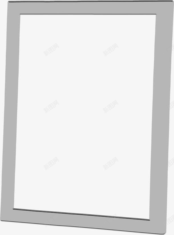 空白LED灯箱方框png免抠素材_新图网 https://ixintu.com 方框 灰色 空白 边框