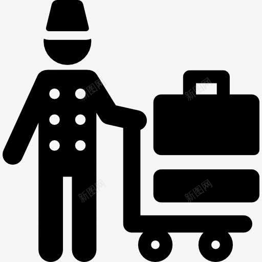 侍者图标png_新图网 https://ixintu.com 专业代客 人 行李 行李员 酒店