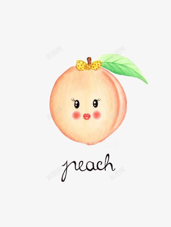 桃子png免抠素材_新图网 https://ixintu.com 卡通桃子 手绘桃子 水蜜桃 粉色桃子
