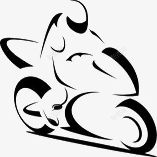 骑摩托车标志png免抠素材_新图网 https://ixintu.com 摩托车标志 机车ppt 汽车的人 骑机车 骑行 黑色标志
