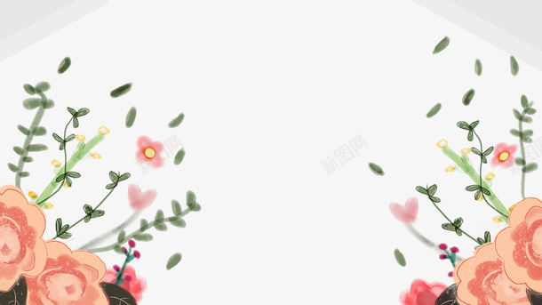 三八妇女节手绘花卉装饰背景插图png免抠素材_新图网 https://ixintu.com 三八 妇女节 手绘 插图 花卉 花朵 装饰背景