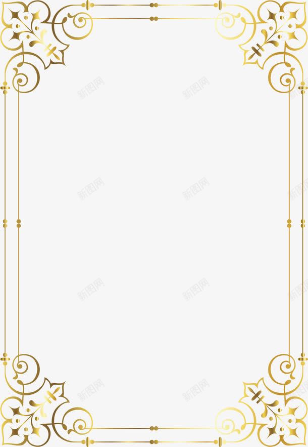 法式华丽边框图png免抠素材_新图网 https://ixintu.com 华丽边框 常用边框 标题 标题框 法式边框