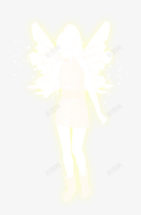 小女孩装饰png免抠素材_新图网 https://ixintu.com 剪贴 天使 天使羽翼 精灵 翅膀