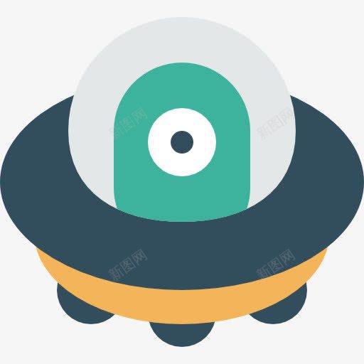 UFO图标png_新图网 https://ixintu.com UFO 外星人 科幻小说 运输 运输飞船
