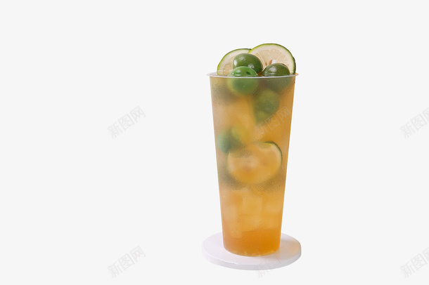 金桔柠檬绿茶png免抠素材_新图网 https://ixintu.com 夏天 奶茶 招牌奶茶 柠檬 绿茶 金桔 饮品 饮料