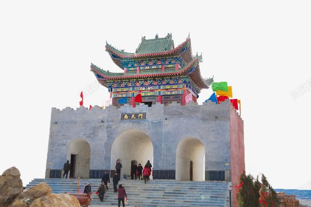 泰山南天门png免抠素材_新图网 https://ixintu.com 东岳 五岳独尊 南天门 山门 景区 楼阁 门 风景名胜