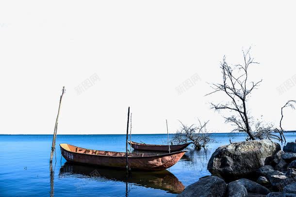 洱海孤单的船只psd免抠素材_新图网 https://ixintu.com 云南 寂寞 旅游 洱海 自然
