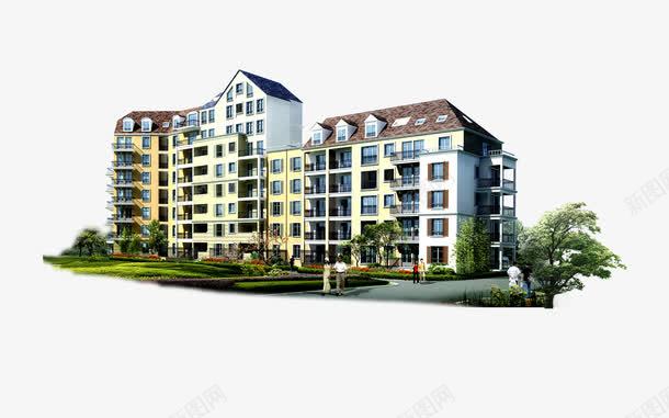 小区居民楼png免抠素材_新图网 https://ixintu.com 住宅 小区 居民楼 楼房