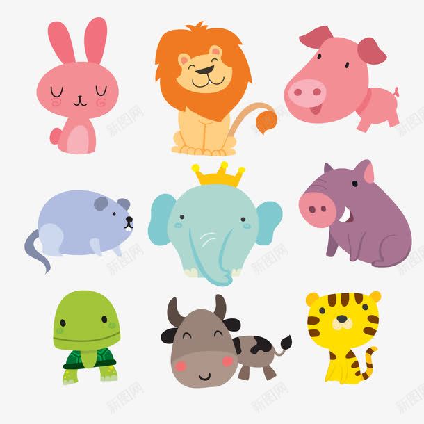 动物园png免抠素材_新图网 https://ixintu.com zoo 儿童 兔子 狮子 装饰