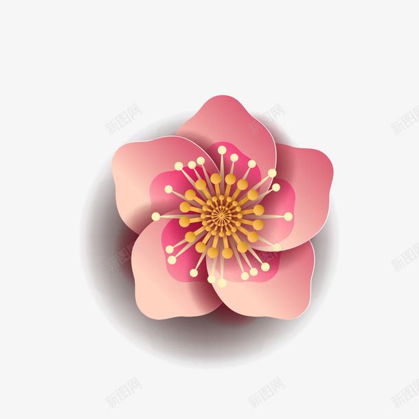 中国风剪纸花瓣png免抠素材_新图网 https://ixintu.com 中国风 剪纸 花 花瓣